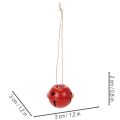 Klockformade dekorativa hängen med stjärnmotiv, 3 cm, 9 stycken | Floristik24.se