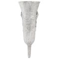 Begravningsvas Grå Vas med spike Calla-motiv H32,5cm | Floristik24.se