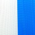 Floristik24 Kransband moiré blå-vit 150 mm