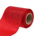 Floristik24 Kransband rött 125mm 25m