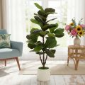 Konstgjord Ficus lyrata 120 cm dekorativ för vardagsrum | Floristik24.se