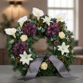 Konstgjord kallalilja med gul ståndare, dekorativa blommor, 35 cm, 10 st | Floristik24.se