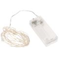 Floristik24 LED-ljusslinga för inomhusbruk, batteridriven, varmvit, 30 lysdioder, 3m, 6 st.
