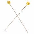 Pärlnålar Ø6mm 65mm guld | Floristik24.se