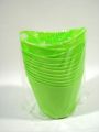 Floristik24 Plastkrukor med handtag 12st. 14cmx12cm grön