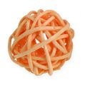 Floristik24 Rottingboll orange, aprikos, blekt 72st