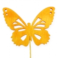 Floristik24 Dekorativa fjärilar på tråd 3-färgade 8 cm 18 st