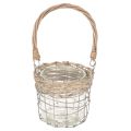 Hängande lyktdekoration, metall, glas, pil, Ø13cm H12cm, 2 stycken | Floristik24.se