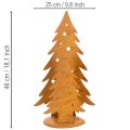 Julgranslykta, metalldekoration i rustik finish, jul H46cm B25.5cm | Floristik24.se
