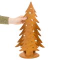 Julgranslykta, metalldekoration i rustik finish, jul H46cm B25.5cm | Floristik24.se
