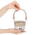 Värmeljushållare, glas, metall, pil, Ø10,5 cm, 3 stycken | Floristik24.se