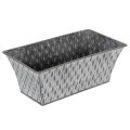 Floristik24 Zinkskål med diamantmönster 22 cm × 12 cm