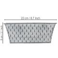 Zinkskål med diamantmönster 22 cm × 12 cm | Floristik24.se