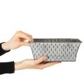 Zinkskål med diamantmönster 22 cm × 12 cm | Floristik24.se