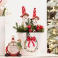 Dvärgfigur att klistra in, med långt skägg och svamphatt, dekoration, 17 cm, 2 stycken | Floristik24.se